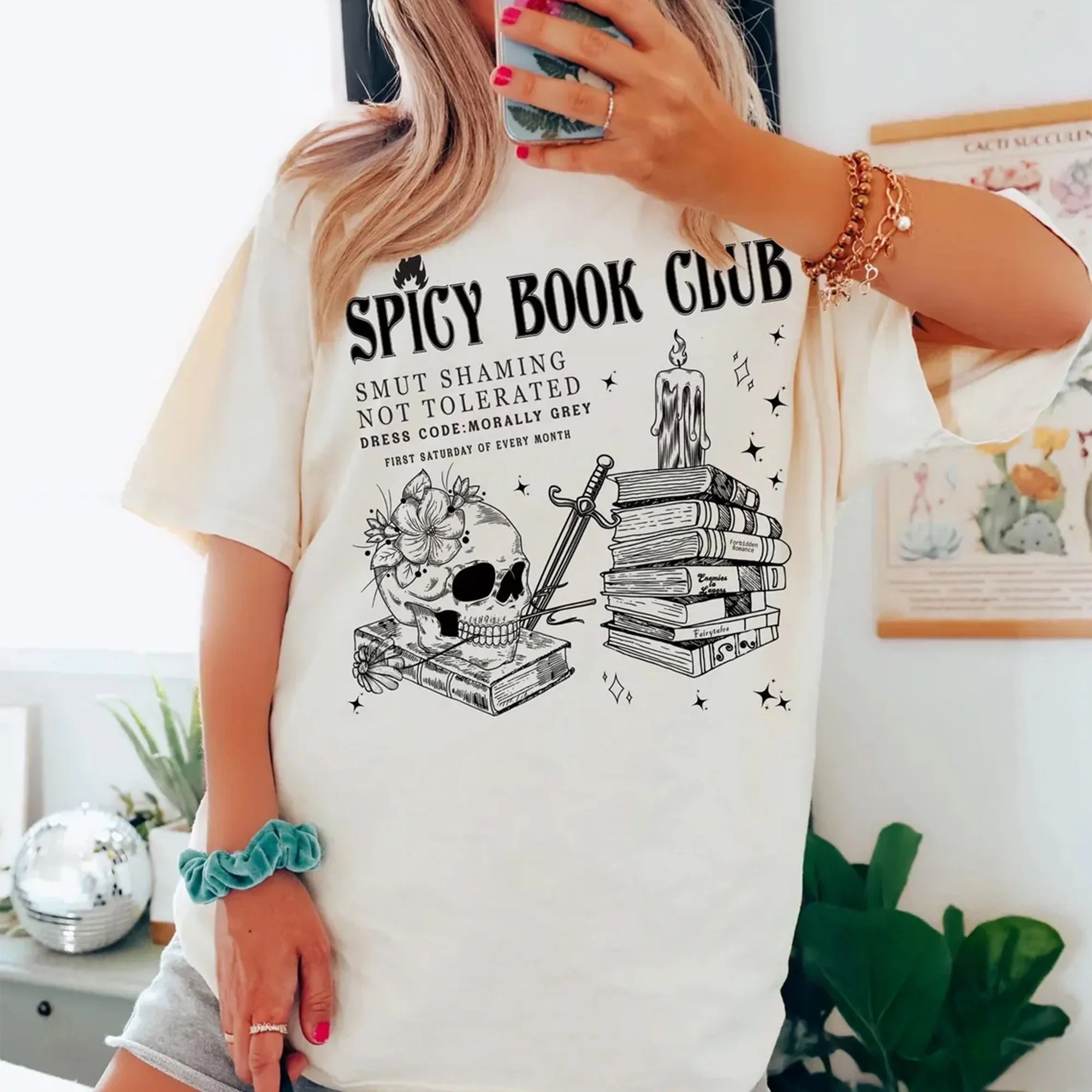 Spicy book clup T-shirt, Smut reader shirt, Morally Grey Book Club Shirt, Dark Romance Crewneck, Bookish Gift for Book Lover, Villain lover