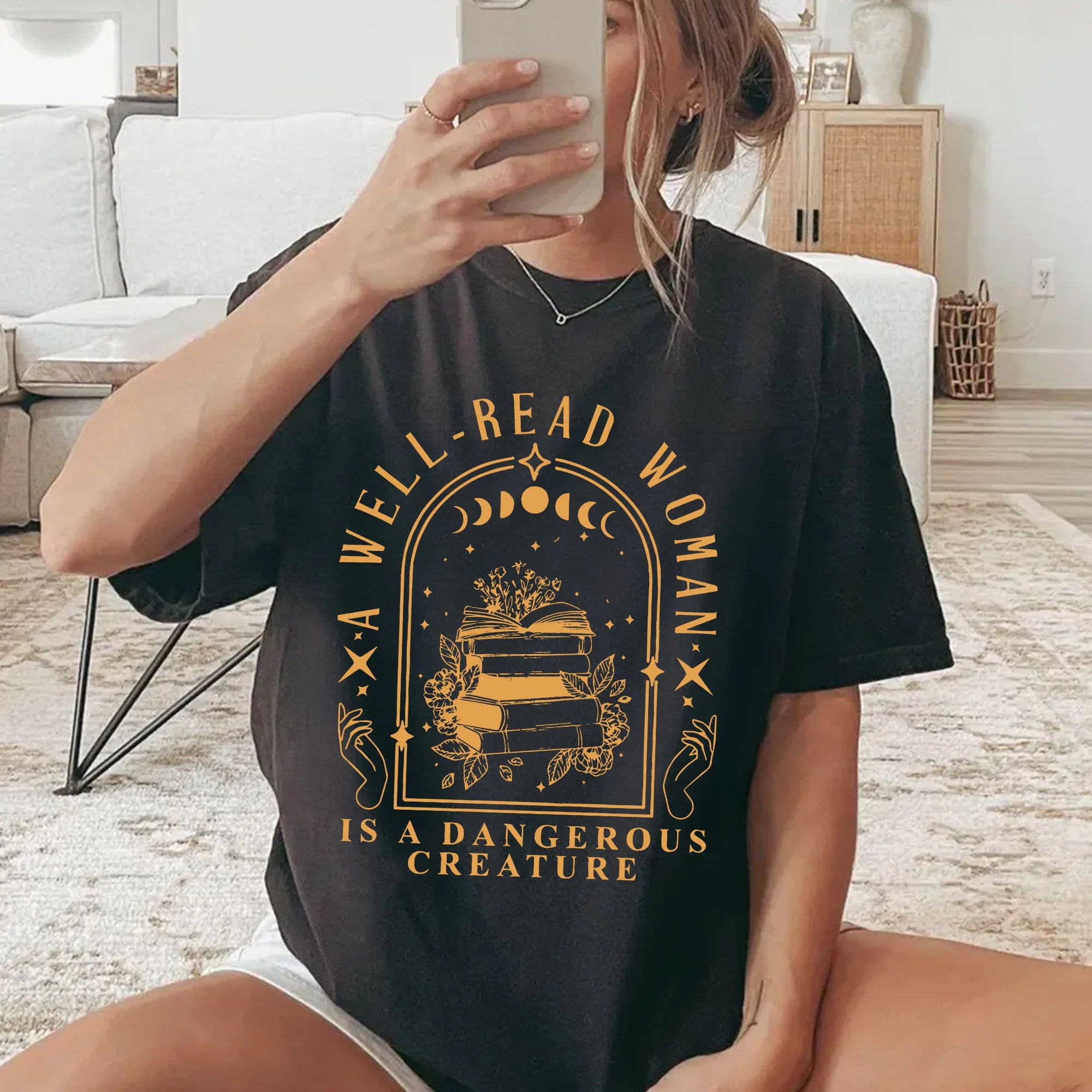 A Well Read Woman Is A Dangerous Creature T-Shirt, Bookish Merch Shirt, Book Reader Shirt, Reading Shirt, Book Lovers Gifts, Librarian Shirt