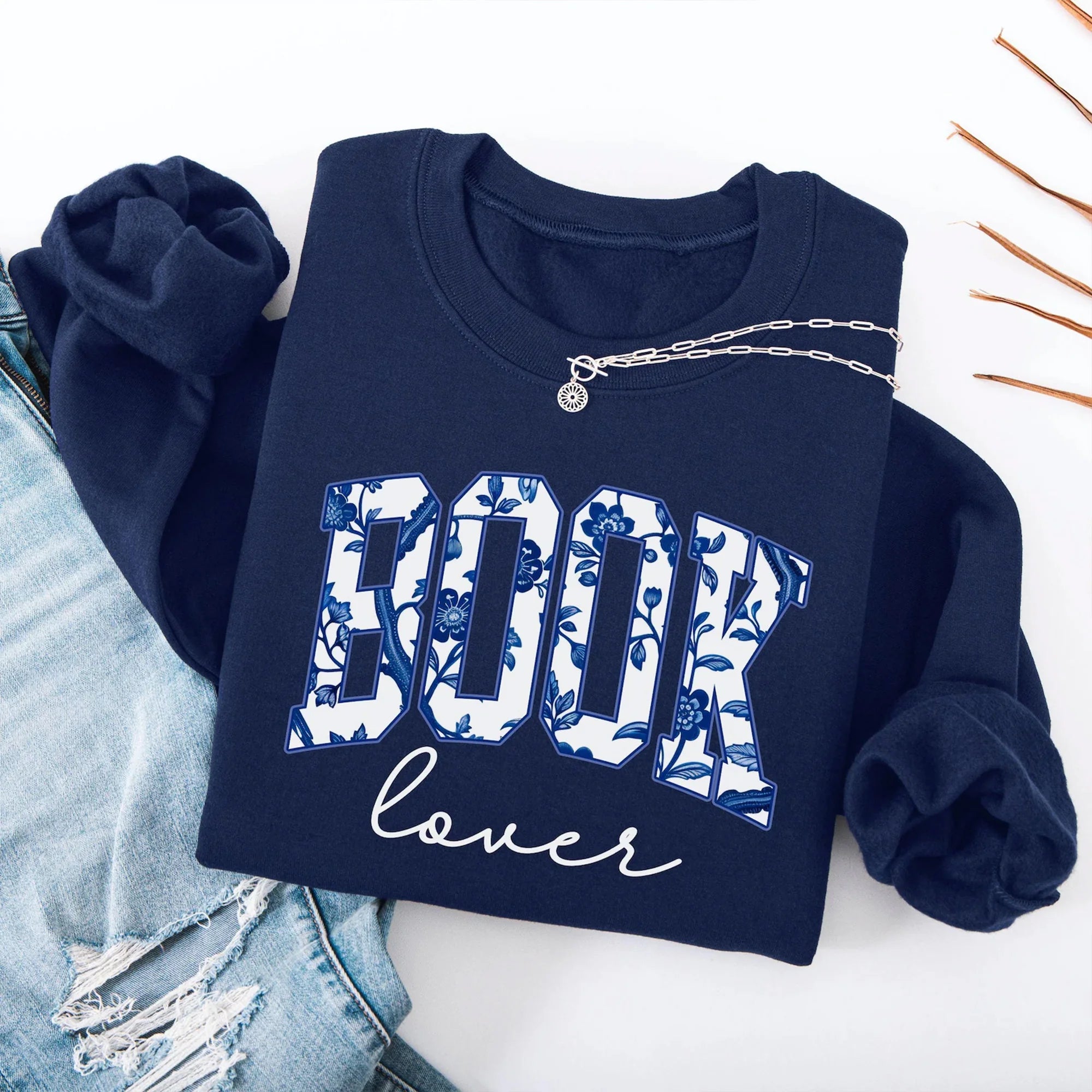 Cute Book Lover Sweatshirt, Bookworm Crewneck, Reading Club, Librarian Gift, Bookish Merch, Reader, Teacher Gift, Book Girly Top, Read Book