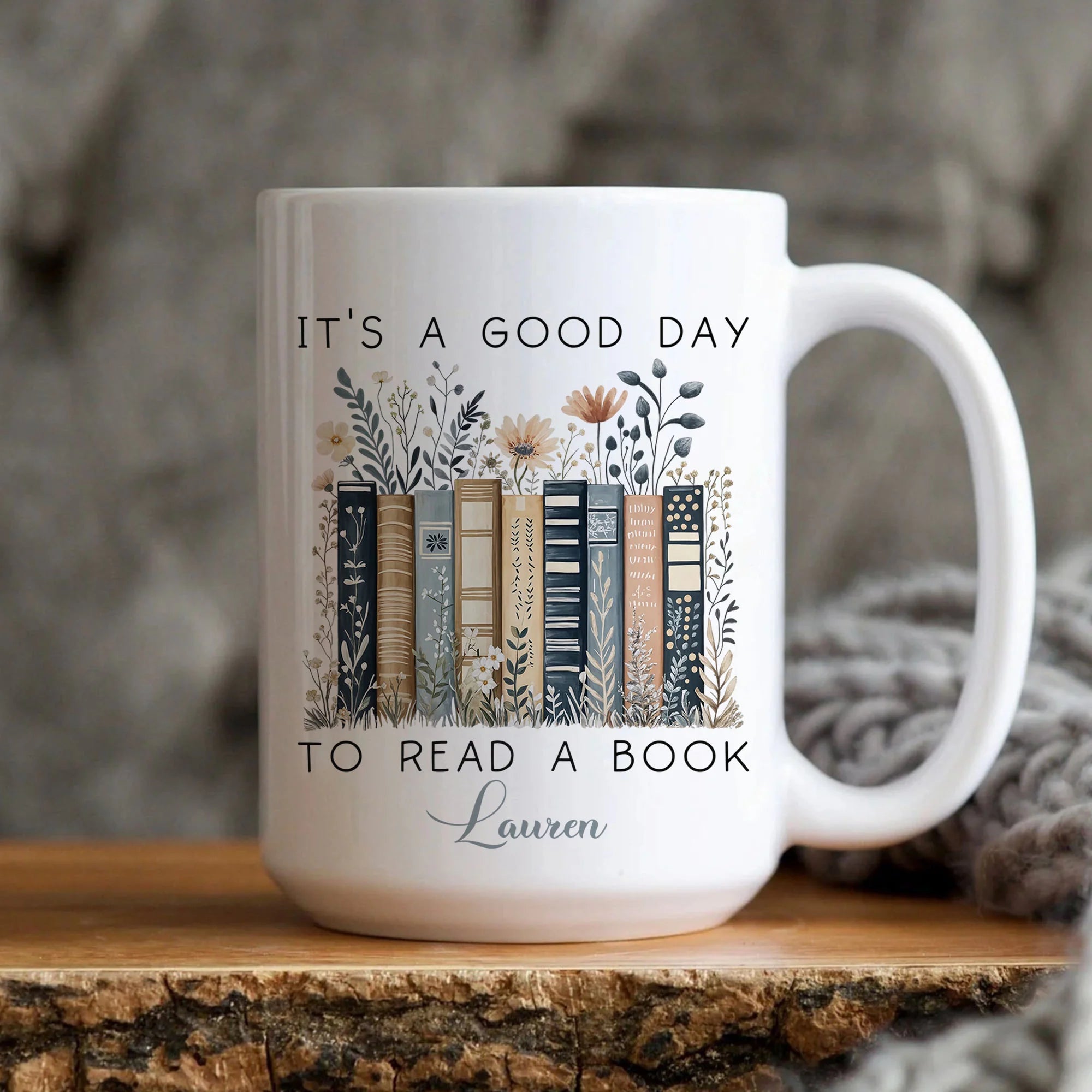 Book Mug, Bookish Mug, Book Lover Mug, Bookish Cup, Teacher Mug, Reading Mug, Coffee Mug, Personalized Mug, Cottagecore Mug, Bookworm Mug