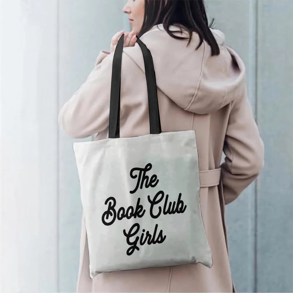 The Book Club Girls Tote Bag, Custom Bookish Tote Bag, Book Lover Library Merch, Reading Reusable Bag, Gift For Bookworms, Bookish Gift