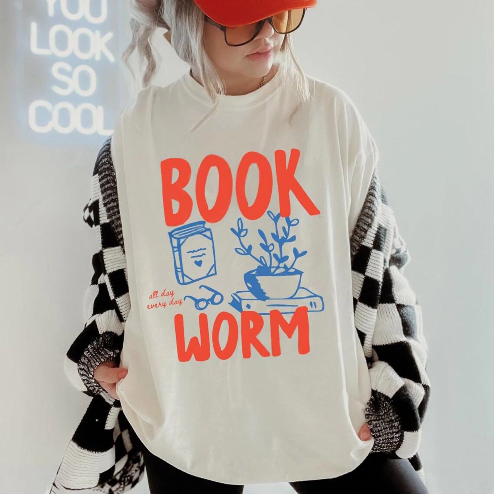 Comfort Colors® Bookworm T-Shirt, Booktrovert Shirt, Book Lover Gift, Book Shirts For Women, Bookish Gifts, Reading Shirt, Teacher Graphic Tee