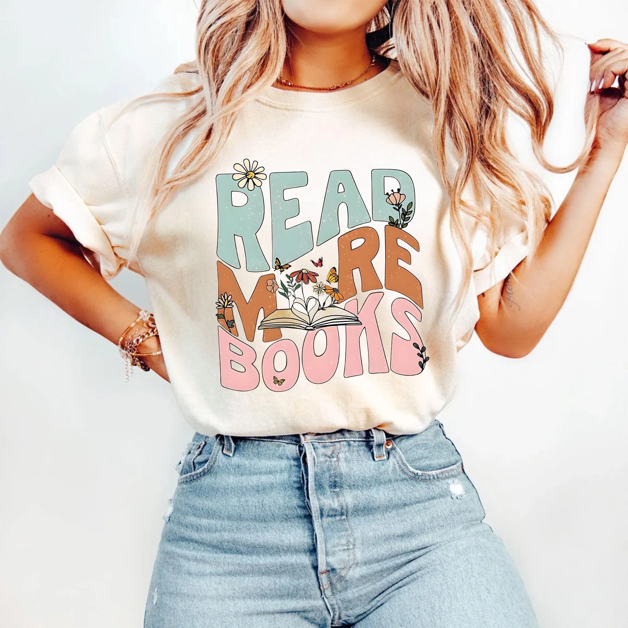 Read More Books Shirt, Book Shirt, Book Lover Tee, Book T-Shirt, Funny Reading Shirt, Book Nerd Tshirt, Librarian Gifts, Comfort Colors®