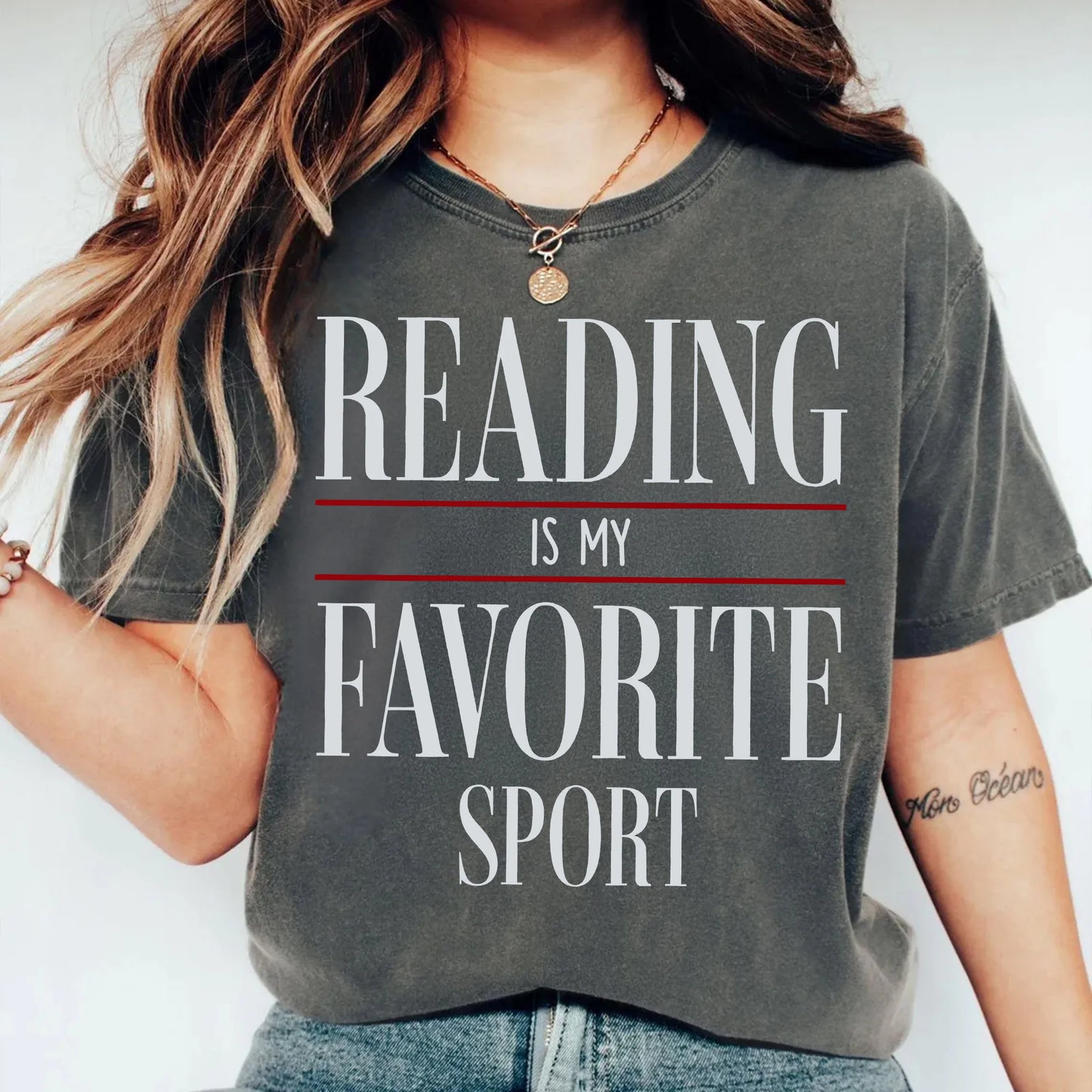 Vintage reading is my favorite sport T-shirt, Book Reader Gift,Bookish tee, English Teacher Gift, Bookworm tshirt, Librarian Shirt, Booklover