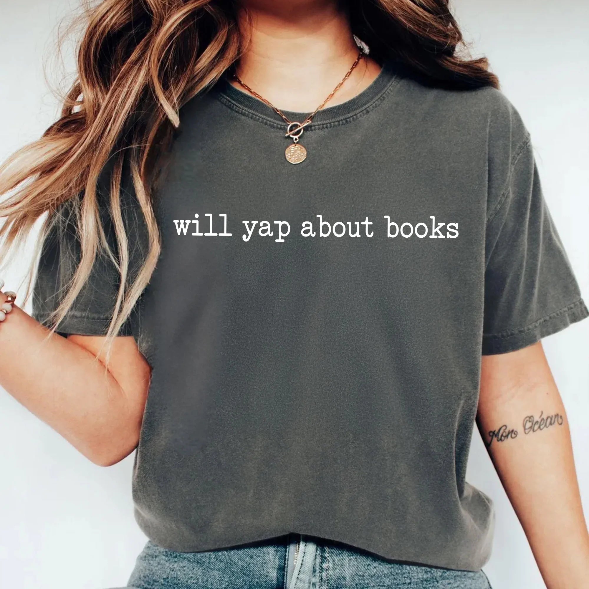 Comfort Colors® Book Lovers T-Shirt, Will Yap About Books, Reading Shirt, Gift for Bookworms, Librarian Shirt, Bookish Tee, Booknerd