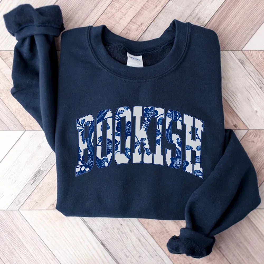 Cute BOOKISH Lover Sweatshirt, BOOKISHworm Crewneck, Reading Club, Librarian Gift, BOOKISHish Merch, Reader, Teacher Gift, BOOKISH Girly Top, Read BOOKISH